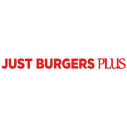 Just Burgers Plus logo.